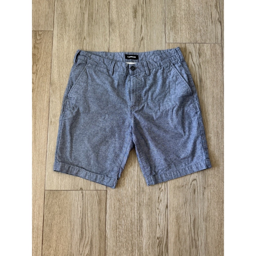 Express Classic Heathered Navy Men's Shorts Size 32